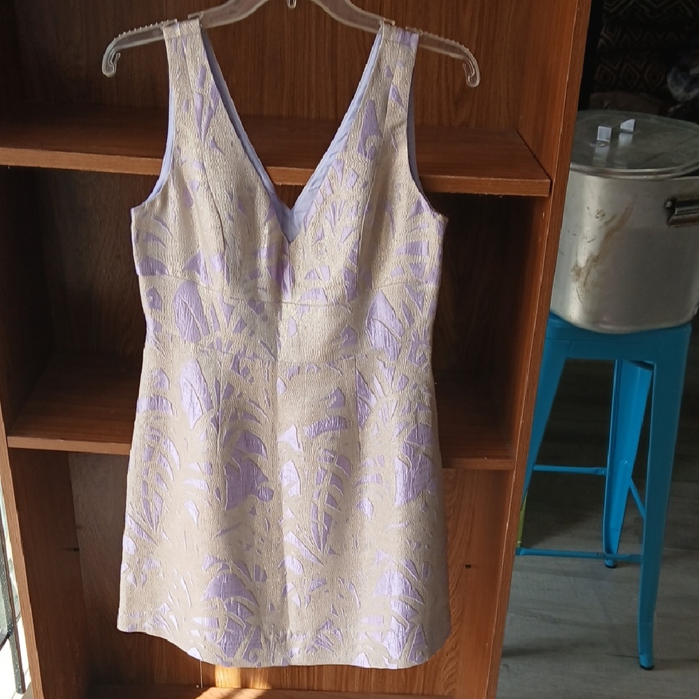 Kate Spade Lavender Dress with Silver Lining
